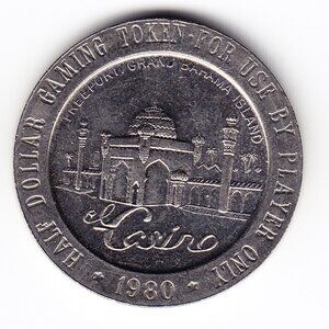 1980 El Casino Freeport, Bahamas Half Dollar Gaming Token (b24)